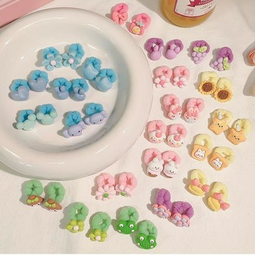 🍭臺灣出貨🍭兒童拇指髮圈可愛寶寶皮筋不傷發小號頭繩扎小啾啾嬰幼兒女童髮飾 寶寶髮圈 小髮圈 拇指髮圈 幼兒髮圈 女童