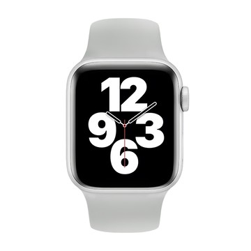 OMG Apple Watch 10 純色矽膠錶帶 46mm  Apple Watch Series 10/11  雲霧灰  1個
