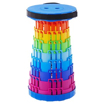 螺旋伸縮椅凳 升級款 三扣 45 x 25cm 彩虹藍  1個