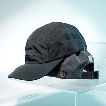 SP-1 黑標五分割帽 黑 / 灰 | 防潑水 尼龍帽 帽子 五片帽 反光標