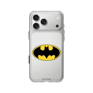 iPhone 17 Pro Max Clear Case（相機按鈕） 透明 - Batman 蝙蝠俠 - 經典蝙蝠俠Logo
