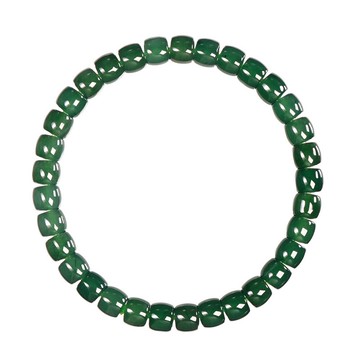 【正佳珠寶】翡翠 頂級玻璃種藍水翡翠 直切蘋果珠 5x6mm