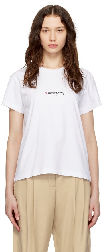 Stella McCartney 白色 Iconics Love T 恤