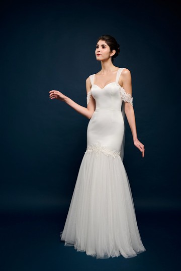 Alethea 拼接設計魚尾輕禮服