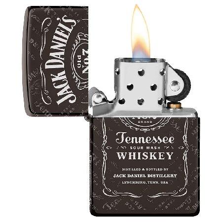 Zippo Jack Daniel's Photo Image 360° Black Ice Pocket Lighter