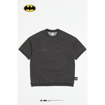 Life8 BATMAN 牛仔彈力 短袖上衣 No. 11490