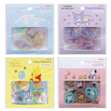 小禮堂 PVC貼紙組 24入 維尼 美樂蒂 酷洛米 大耳狗 Moomin
