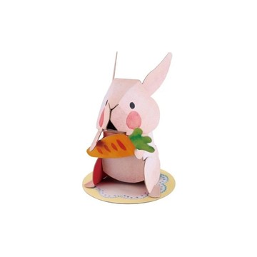 DIY材料 Hacomo 日本製 立體摺紙遊戲 mini系列 兔子(彩色版)