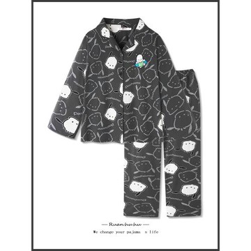 帕恰狗純棉睡衣女長袖春秋季2025新款卡通可愛情侶家居服套裝男士