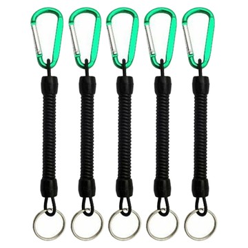 AMSAN 扣環彈簧繩15cm 5入組  1套  顏色隨機