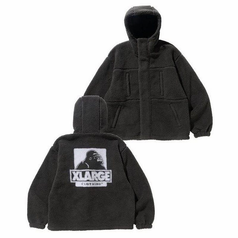 エクストララージ XLARGE BOA FLEECE ZIP-UP JACKET ボア