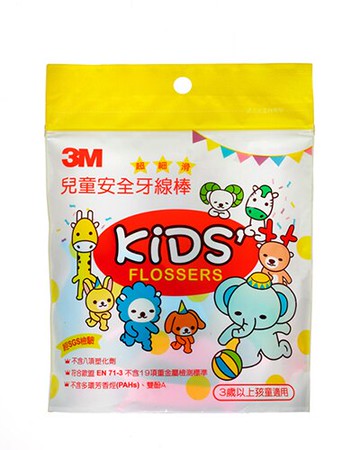 3M 超細滑兒童安全牙線棒(袋裝)38支【悅兒園婦幼生活館】