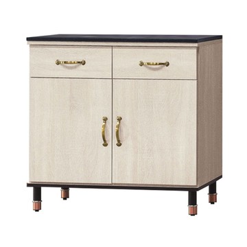 文創集 洛里奇2.7尺高硬度岩板低餐櫃-81x41x82cm免組