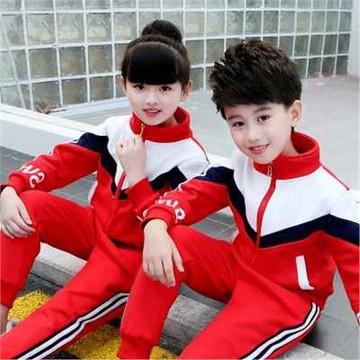 2025新款秋冬運動會班服套裝中小學生校服純棉加絨加厚幼兒園園服