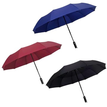 UF72+ [UF72]UF-120T-12 全自動12骨超大防曬抗風晴雨兩用摺疊傘/酒紅