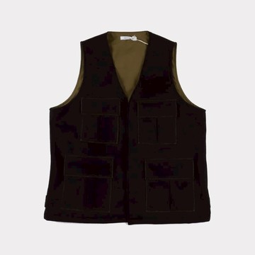 日本CATTA美軍戰鬥服奧地利羊毛尼龍內裡簡潔縫線多口袋保暖背心