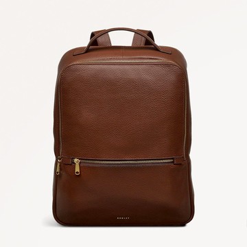 Radley London Womens Leather Sunny Dene Medium Zip Around Backpack - Brown Medium