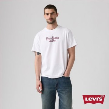 Levi s 寬鬆舒適短袖Tee / 復古字體印花 男生上衣 熱賣單品