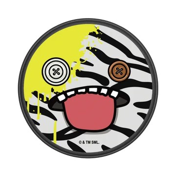 GRIP O (MagSafe 兼容） 黑 - Fuggler 放克牙寶-常態系列 Regular series - 一顆斑馬紋蛋糕