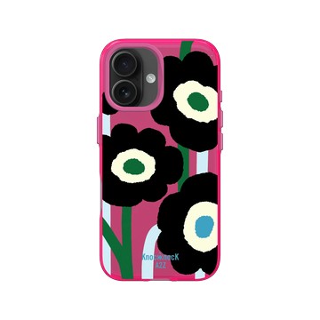 iPhone 16 Clear 粉漾桃 - Knock Knock A2Z - 左擺右擺花