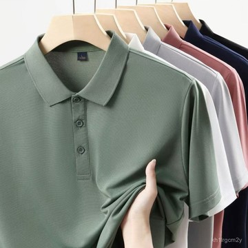 🐰全店免運🐰冰絲 薄款 polo衫 定製 工作服 短袖 polo衫 夏季 工作服定製 上衣 男士 商務 AGBK