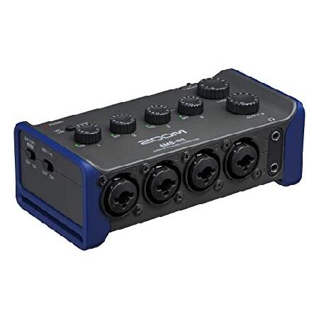 Zoom AMS-44 USB Audio Interface, High Quality Inputs, Outputs, Loopback, Direct Monitoring, Bus-Powered, for Recording and Streaming on PC, Mac, i