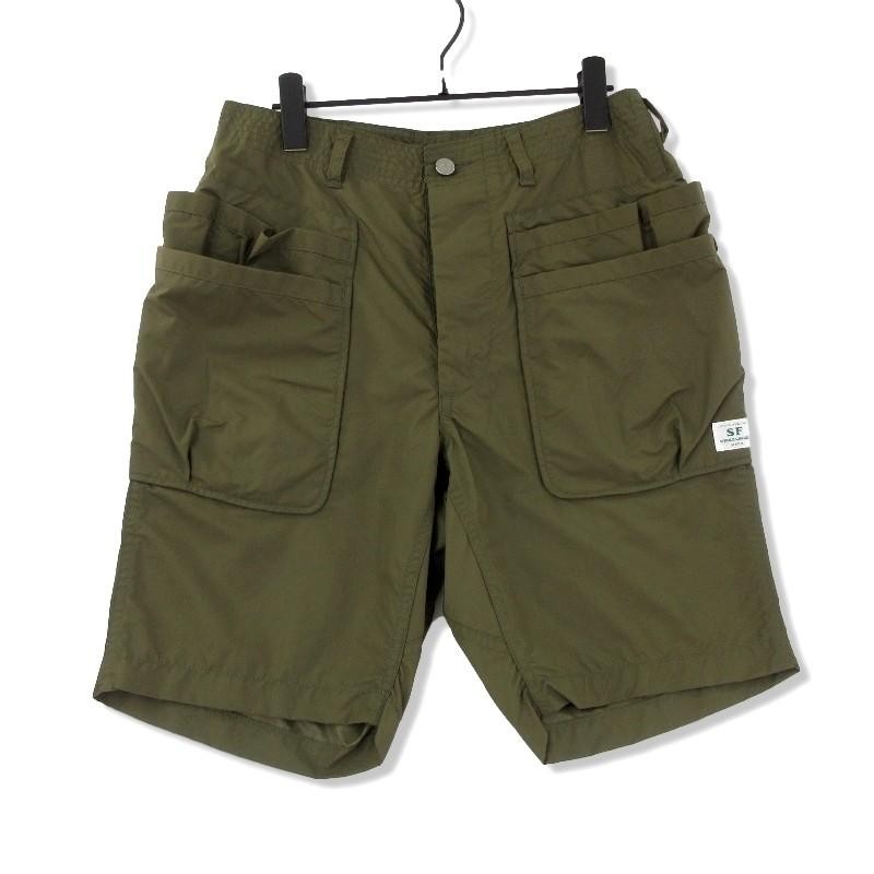 未使用 SASSAFRAS ササフラス WHOLE HOLE PANTS 1/2 SF-191488 ショーツ ホールホールパンツ オリーブ S  タグ付き メンズ 中古 75000018 | LINEブランドカタログ