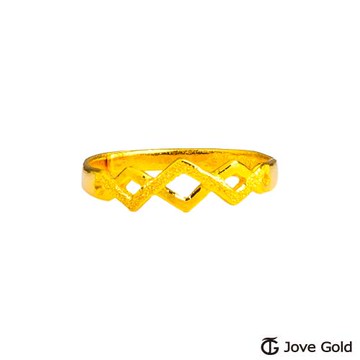 JoveGold漾金飾 小頑皮黃金戒指