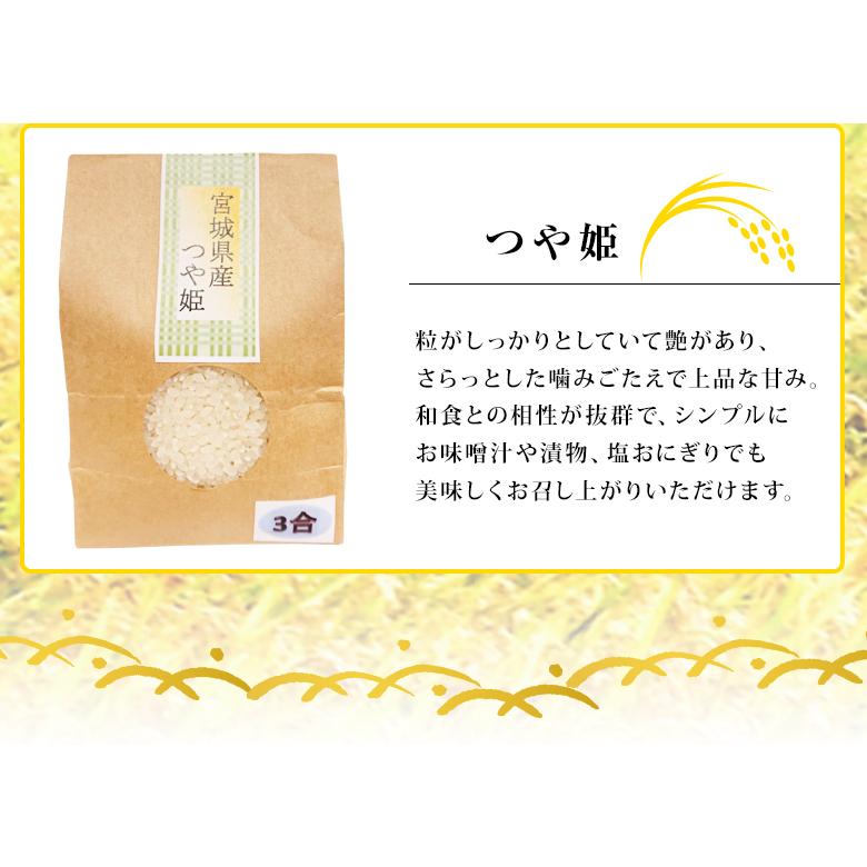 新米 宮城 お米 食べくらべ セット 送料無料 3合(450g)×3種 菊武商店 東北 気仙沼 令和5年産 登米産 贈答 ササニシキ だて正夢 つや姫 ギフト お歳暮