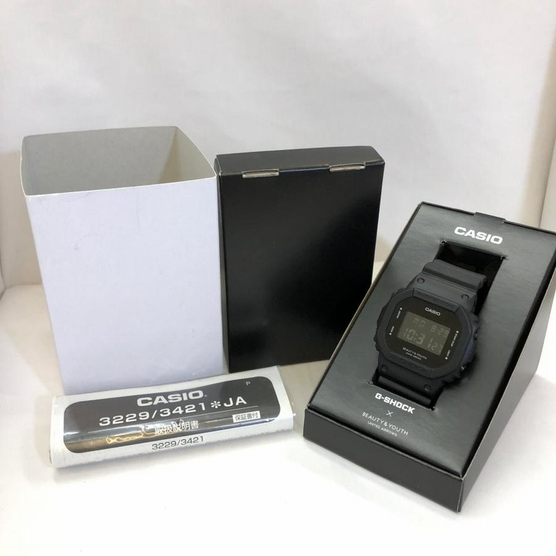 極美品 G-SHOCK ジーショック CASIO カシオ 腕時計 DW-5000VT ビューティー＆ユース BEAUTYu0026YOUTH コラボ  RY6511M | LINEショッピング