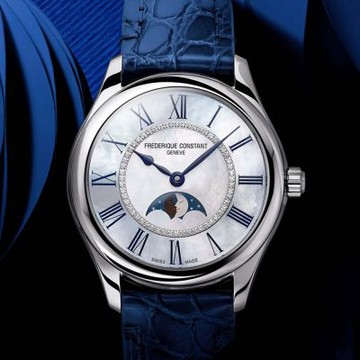 CONSTANT康斯登 Classics系列 珍珠母貝 月相 機械腕錶 推薦 送禮 畢業禮物 36mm/FC-331MPWND3B6