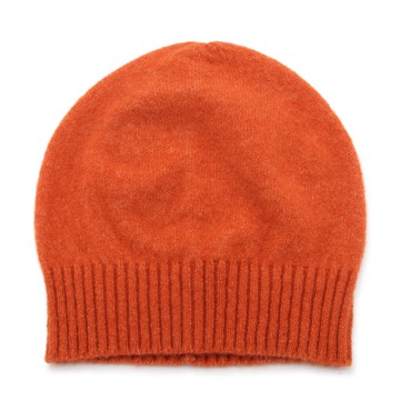 Piacenza Cashmere - Orange Cashmere And Silk Blend Beanie