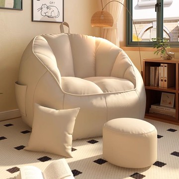 懶人沙發可躺可睡單人豆袋小戶型家用小沙發臥室榻榻米躺椅客廳197SFY 快速出貨