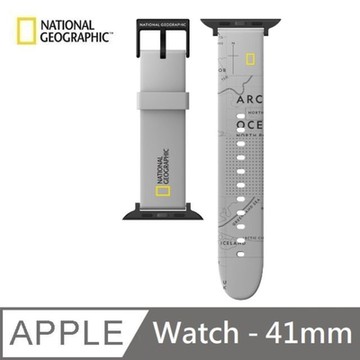 National Geographic 國家地理 Apple Watch 矽膠錶帶 41mm - 灰色