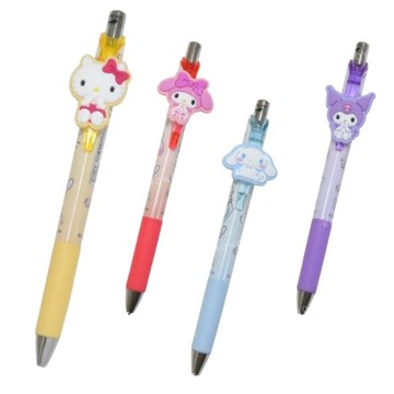 小禮堂 Sanrio 三麗鷗 矽膠造型自動鉛筆 0.5mm (坐姿款) Kitty 美樂蒂 大耳狗