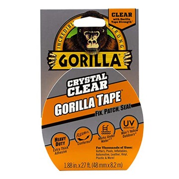 Gorilla Glue 金剛 透明膠帶 48mmx8.2m 強黏耐用型、彈力可延展、可手撕、具防水效果、抗紫外線耐高溫  1捲