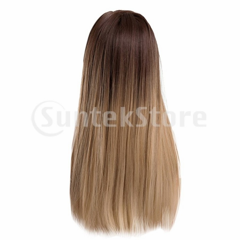 コスプレ パーティー デイリーユース用ロングストレートウィッグブラウングラデーションカラーヘアピース 通販 Lineポイント最大0 5 Get Lineショッピング