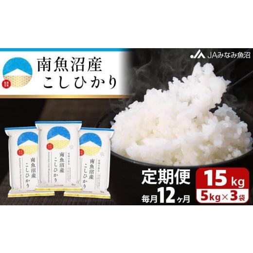 ふるさと納税 新潟県 南魚沼市 南魚沼産こしひかり（15kg×全12回）