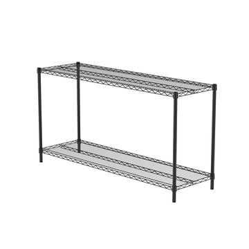 特力屋 烤漆二層架寬 152*深46*高80公分(黑)