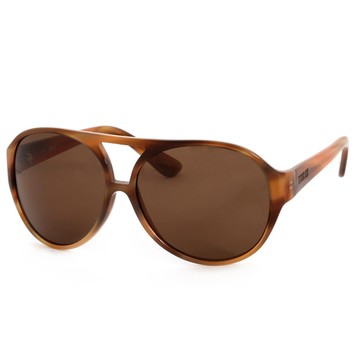 Anna Sui 日本安娜蘇 時尚復古花紋造型太陽眼鏡(咖啡) AS63401