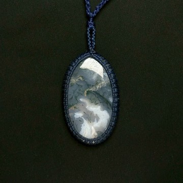 圖桑帶回 | 海藻玉 印度蠟線手工編織框 玉線編織鍊 天然石項鍊  S25AS14-030