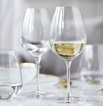 波蘭KROSNO 聖潔典雅水晶白酒杯-530cc