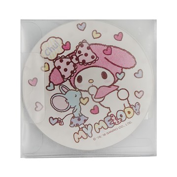 收納王妃 美樂蒂彩繪杯墊2入組 親親款 圓  10 x 10 x 0.9cm  1組  彩繪