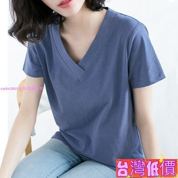 悅裳💎低價免運💎150KG大尺碼上衣 短袖上衣 V領T恤 大碼女裝 短袖T恤 女生上衣 寬鬆T恤 夏季上衣 短袖女裝