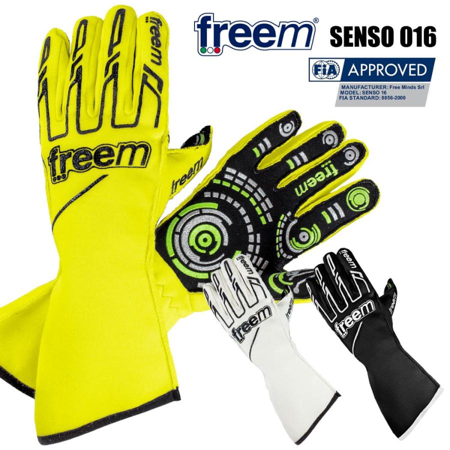 freem レーシンググローブ 4輪用 外縫い Senso 016 FIA 8856-2000公認 フリーム LINEショッピング