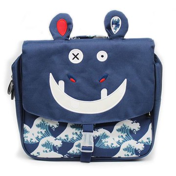 法國Les Deglingos-造型後背書包32cm(河馬/荷柏詩)