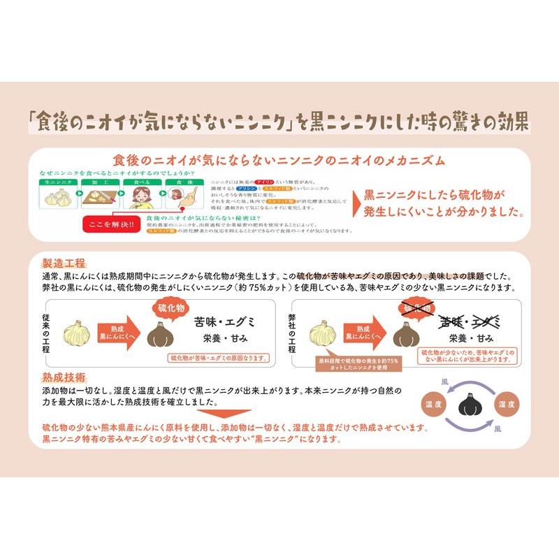 ビーバン おいしいだしを肥料で栽培した 科学が可能にしたカラダが漲る黒にんにく 120g 約1ヵ月分