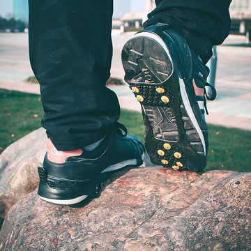 戶外防滑冰爪10齒鞋釘鞋套雪路面防摔冰抓鏈登山專業裝備雪地雪天