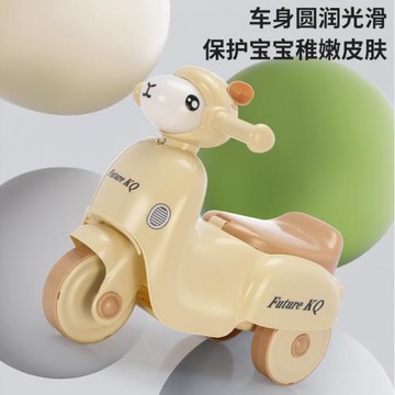 兒童四輪平衡車溜溜車學步車靜音輪音樂燈光2-6歲男女寶一件代發