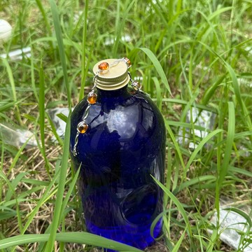 端午能量 威士忌色 橙黃水晶 天然無燒 招財  黃水晶 寶石項鍊 925純銀  4AA18-18